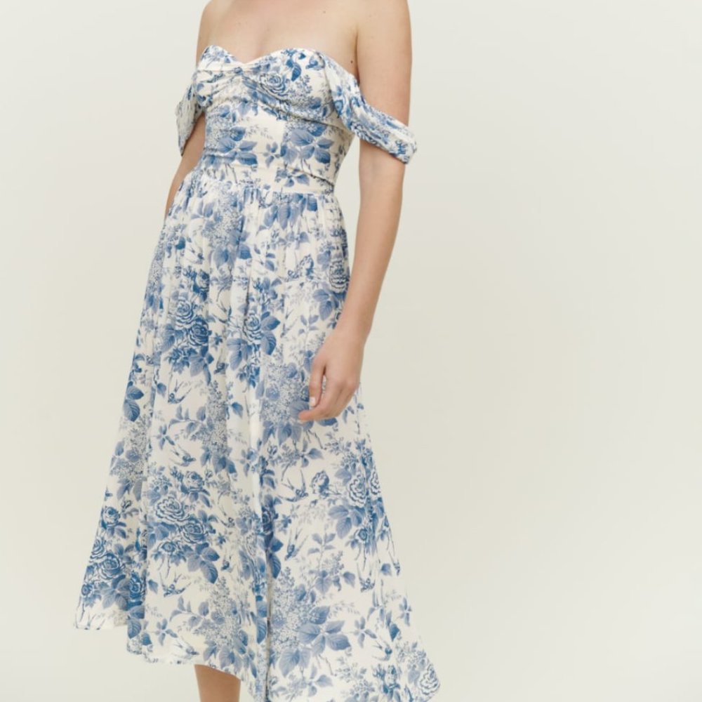 Reformation Violet Dress in Pompadour, Size 0